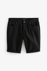 Next Chinoshorts Bermudashorts Slim Schwarz/Dunkelgrau