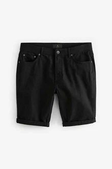 Next Chinoshorts Bermudashorts Slim Schwarz/Dunkelgrau