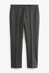 Next Anzughose Tailored-Fit mit kleinem Karomuster Dunkelgrau/Grau/Hellgrau