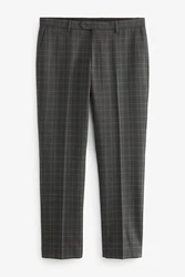 Next Anzughose Tailored-Fit mit kleinem Karomuster Dunkelgrau/Grau/Hellgrau