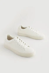 Next Minimalistische Sneaker Weiß/Creme/Beige