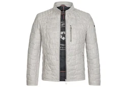 Milestone Lederjacke Alessio Grau/Beige/Khaki/Creme