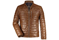 Milestone Lederjacke Alessio Braun/Beige/Dunkelbraun