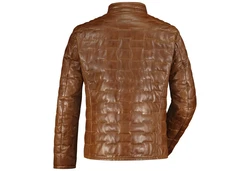Milestone Lederjacke Alessio Braun/Beige/Dunkelbraun