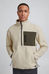 Blend Fleecejacke BLEND BHSweatshirt Khaki/Beige