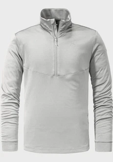 Schöffel Strickfleece-Pullover CIRC Fleece Looop Hellgrau/Grau