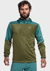 Schöffel Fleecejacke Hoody Svardalen Grün/Dunkelgrün