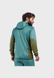 Schöffel Fleecejacke Hoody Svardalen Grün/Dunkelgrün