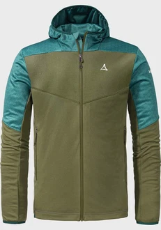 Schöffel Fleecejacke Hoody Svardalen Grün/Dunkelgrün