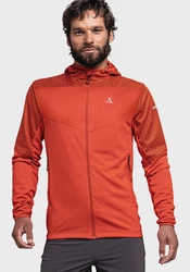 Schöffel Fleecejacke Hoody Svardalen Orange/Rot