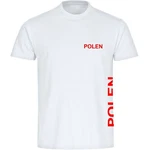 multifanshop T-Shirt Herren Polen - Brust & Seite Hellblau/Türkis/Rosa/Braun/Rot/Beige