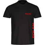 multifanshop T-Shirt Herren Polen - Brust & Seite Braun/Rot