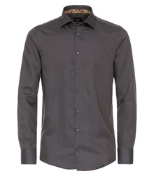 CASAMODA VENTI Business Langarmhemd Dunkelgrau/Grau/Khaki