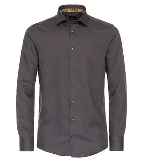 CASAMODA VENTI Business Langarmhemd Dunkelgrau/Grau/Khaki CASAMODA VENTI Business Langarmhemd Dunkelgrau/Grau/Khaki