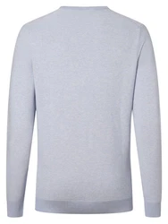 Nils Sundström Strickpullover Grau/Hellblau/Blau