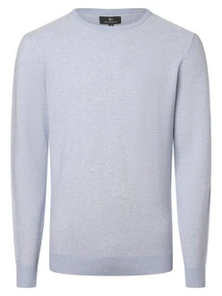 Nils Sundström Strickpullover Grau/Hellblau/Blau