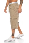 BENK Cargoshorts Freemen Bermuda Cargo Capri Kurze Hose Vintage Short Casual Khaki/Beige