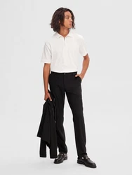 SELECTED HOMME Chinohose SLHRobert Khaki/Schwarz/Dunkelbraun