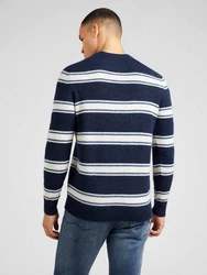 SELECTED HOMME Strickpullover RAI Dunkelblau/Blau/Hellblau