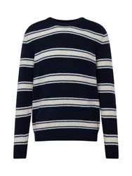 SELECTED HOMME Strickpullover RAI Dunkelblau/Blau/Hellblau