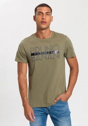 Bruno Banani T-Shirt kurzarm schmal geschnitten Dunkelgrün