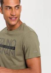 Bruno Banani T-Shirt kurzarm schmal geschnitten Dunkelgrün