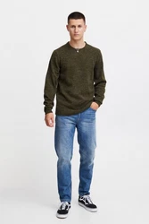 Blend Strickpullover BHPullover Dunkelgrün/Grün/Khaki