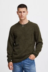 Blend Strickpullover BHPullover Dunkelgrün/Grün/Khaki