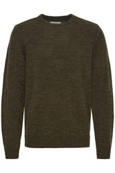 Blend Strickpullover BHPullover Dunkelgrün/Grün/Khaki