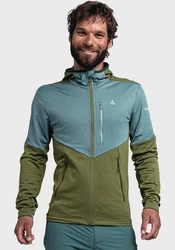 Schöffel Fleecejacke Fleece Hoody Hydalen Grün/Dunkelgrün/Blau/Türkis