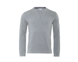 LIVING CRAFTS Strickpullover RENZO Hellgrau/Grau