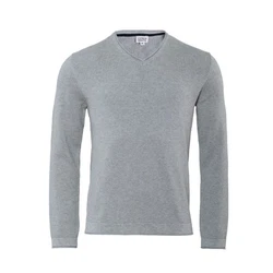 LIVING CRAFTS Strickpullover RENZO Hellgrau/Grau