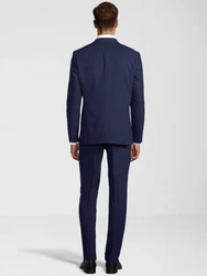 SteffenKlein Anzug Slim-Fit Dunkelblau/Hellblau/Blau