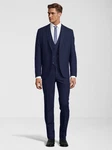 SteffenKlein Anzug Slim-Fit Dunkelblau/Hellblau/Blau