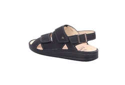 Finn Comfort Sandale Toro Schwarz/Beige/Creme/Braun