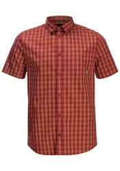 Jack Wolfskin HOT SPRINGS SHIRT Braun/Rot/Orange