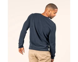 LIVING CRAFTS Strickpullover RENZO Dunkelblau/Blau