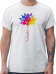 Shirtracer T-Shirt Namaste Lotusblüte Spirit Yoga 