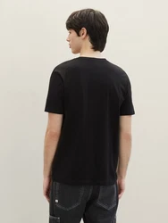 TOM TAILOR Denim T-Shirt (3er-Pack) Schwarz
