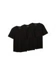 TOM TAILOR Denim T-Shirt (3er-Pack) Schwarz