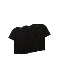 T-Shirt T-Shirts aus Baumwolle im 3er-Pack (im Dreierpack)