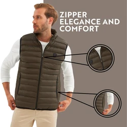 Danger Jackett Weste Dunkelgrün/Braun/Khaki
