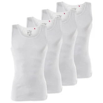 MUSTANG Herren Unterhemd 4er Pack 