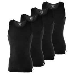 Unterhemd Herren Unterhemd 4er Pack, Doppelripp (Packung, 4er Pack)