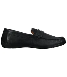 Imac Slipper Leder Slipper Schwarz/Hellblau