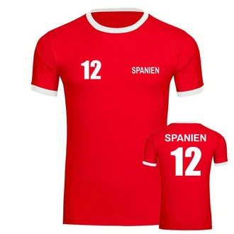 multifanshop T-Shirt Kontrast Spanien Trikot (12)