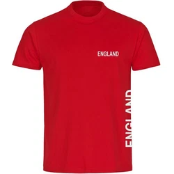 multifanshop T-Shirt Herren England Rot