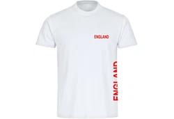 multifanshop T-Shirt Herren England Rot/Creme