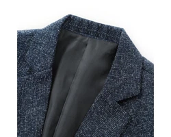 Allthemen Herren Sakko Slim Fit Hellblau/Dunkelblau/Blau