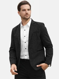 Sakko Herren Sportliches Sakko im Slim Fit